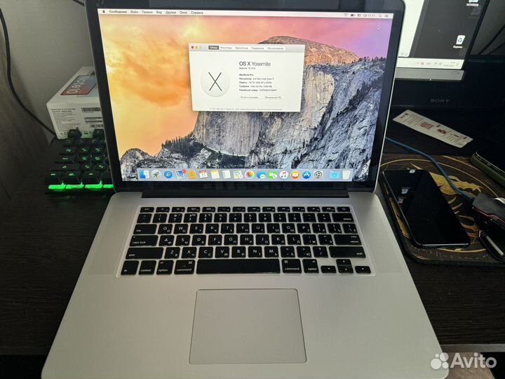 MacBook Pro A1398 (15 2015 Retina с видеокартой)