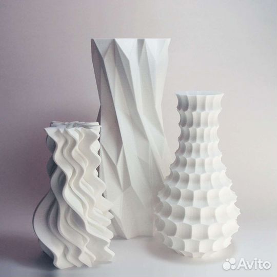 3D печать (пласт. PLA черный, белый)