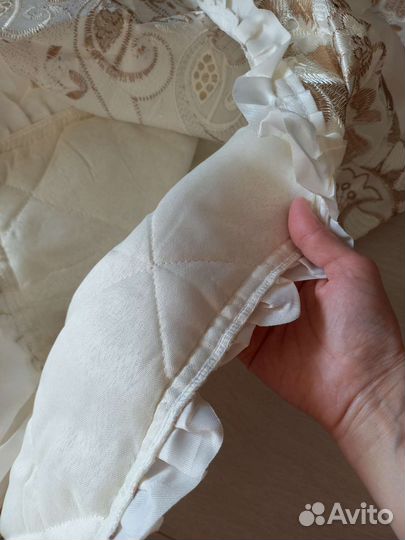 Покрывало, 2 наволочки, штора нарядные