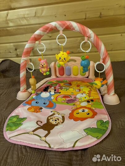 Музыкальный развивающий коврик с пианино