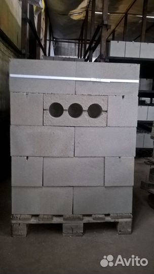 Блок керамзитный 390мм190мм190мм