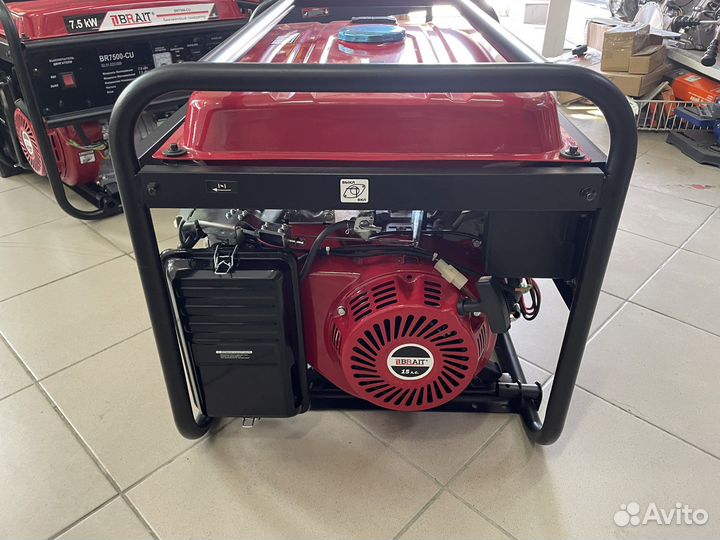 Генератор бенз. BR7500-CU(E) М (7,0/7,5кВт,220В)