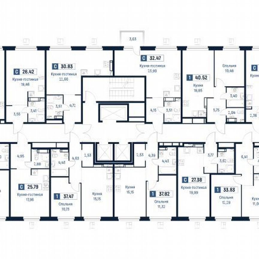 Квартира-студия, 26,4 м², 8/18 эт.