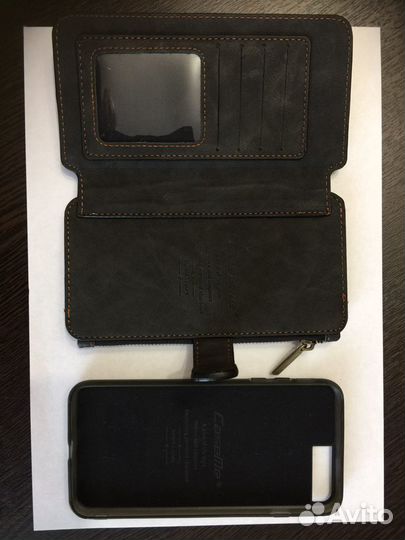 Чехол книжка на iPhone 6 +/6S+ (7+/7S+), нат. кожа