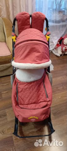 Детские санки коляска ника