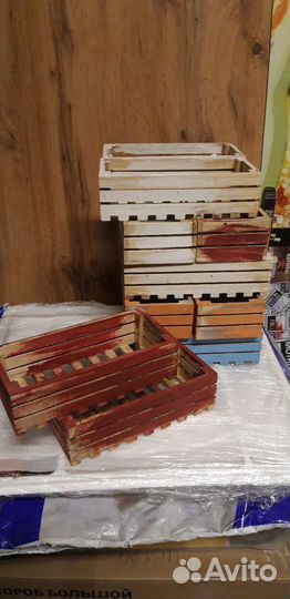 Ящики из дерева декоративные