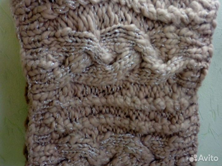 Шарф снуд вязанный