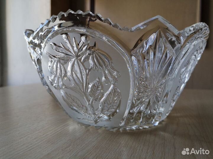 Конфетница / салатница хрусталь