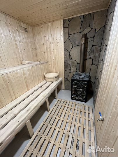 Баня на дровах с купелью