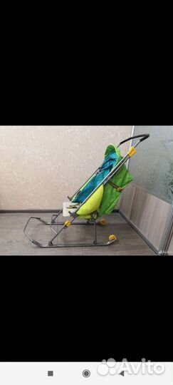 Детские санки коляска