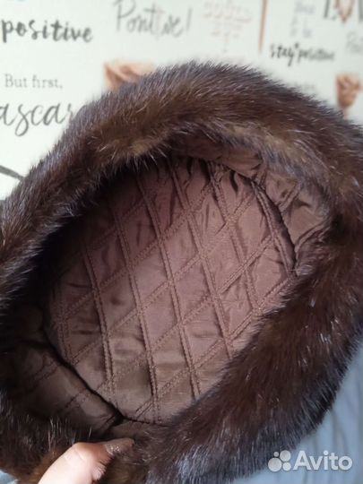 Шапка норковая женская