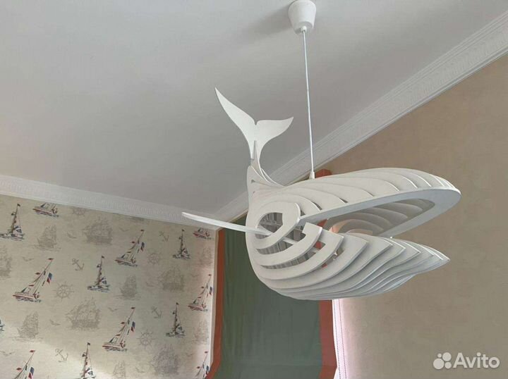 Светильник кит из фанеры