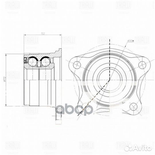 Ступица для а/м Toyota Camry (86) /Camry (91)