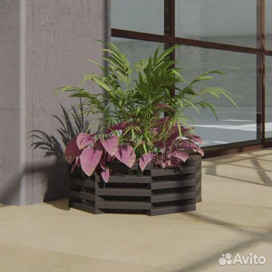 Кашпо из ламелей