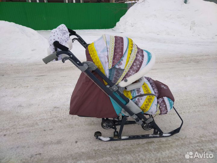 Санки коляска nika