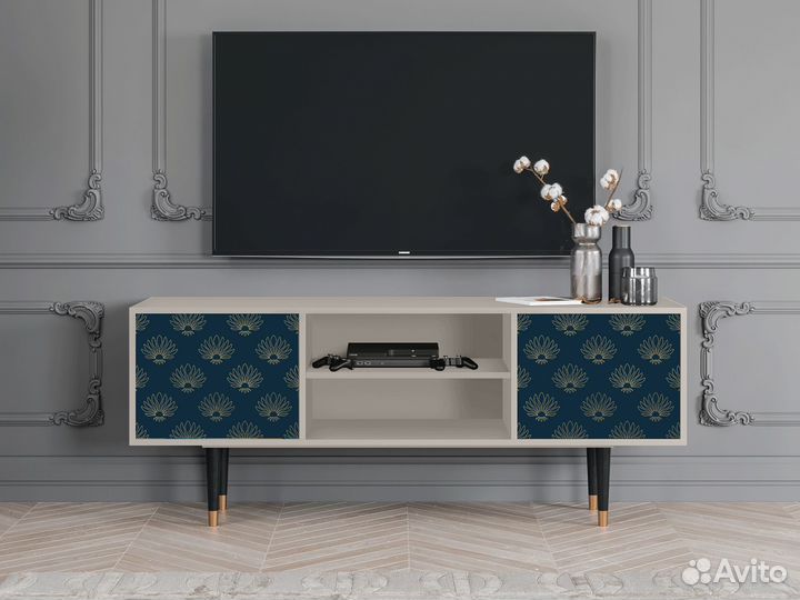 Тв-тумба T2 - Сатин - Blue Lotus