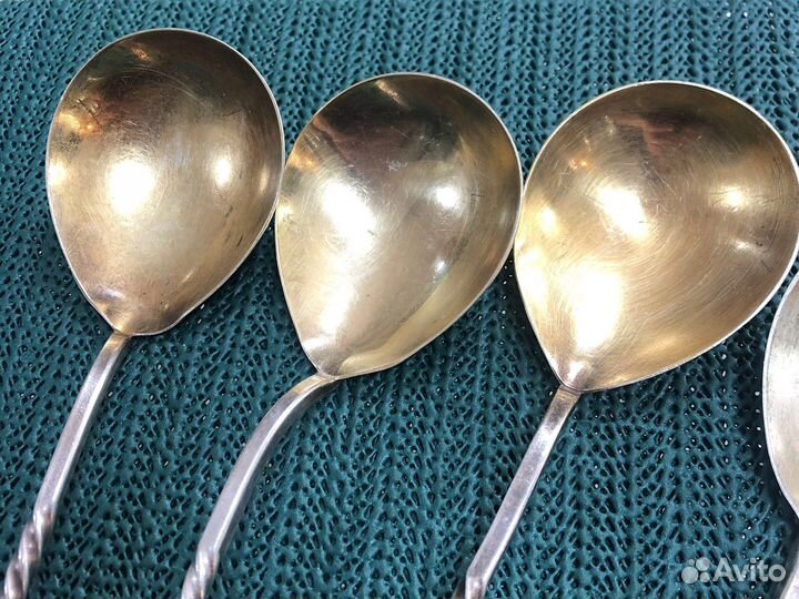 Редкий Набор ложек серебро 925 проба