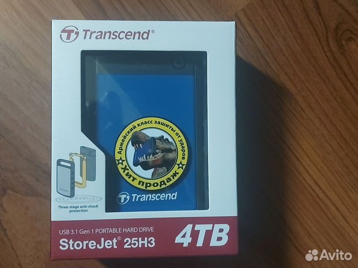 Transcend storejet 25h3 4 TB жесткий диск внешний