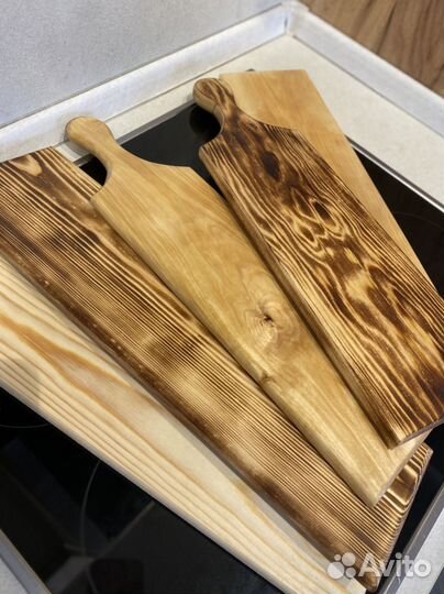 Доска сервировочная разделочная из дерева