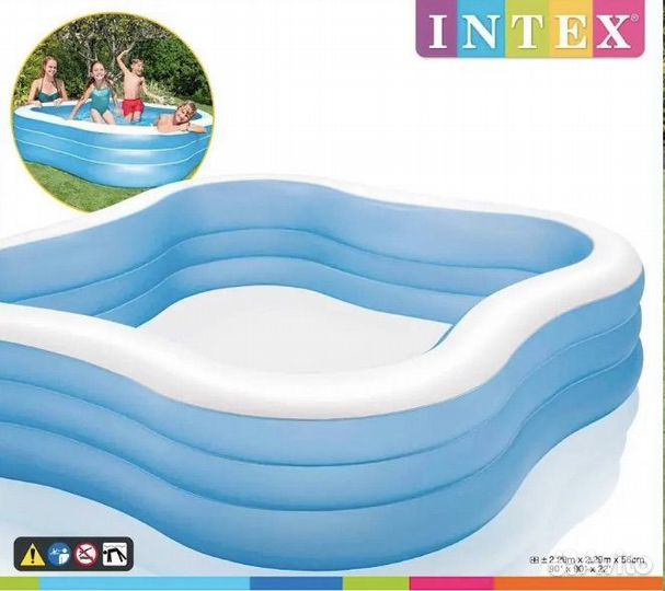 Бассейн семейный 229х229х56см Intex 57495
