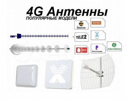 Антенна усилитель интернет сигнала 4G LTE