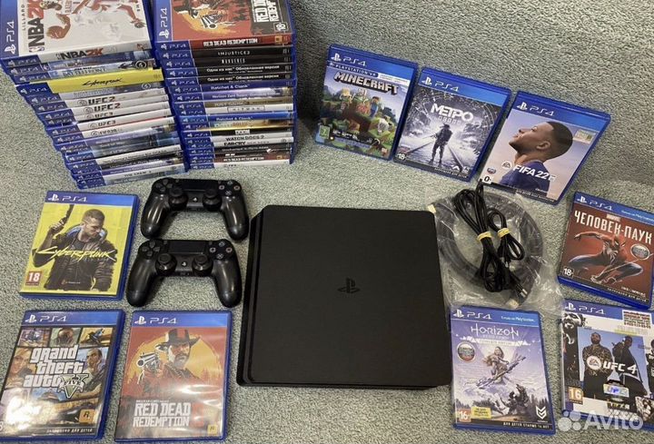 Ps4 slim 500gb 400 игр