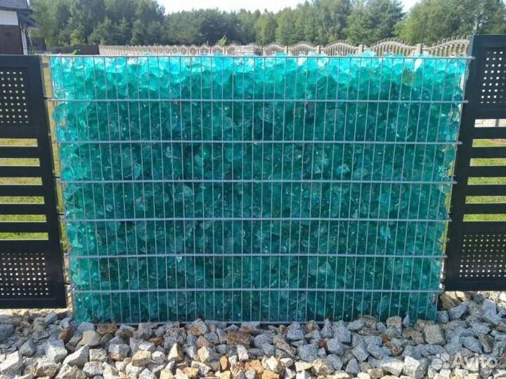 Забор из габионов