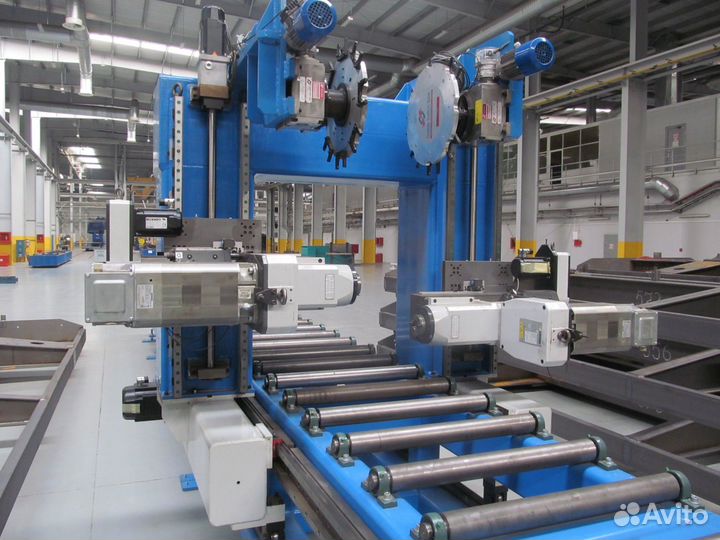 Автоматизированная линия обсверловки балки