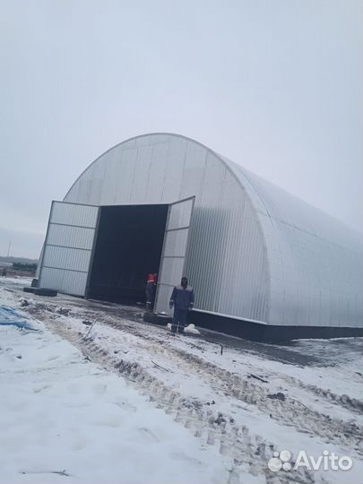 Ангар каркасный