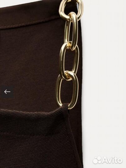 Zara топ с цепочкой