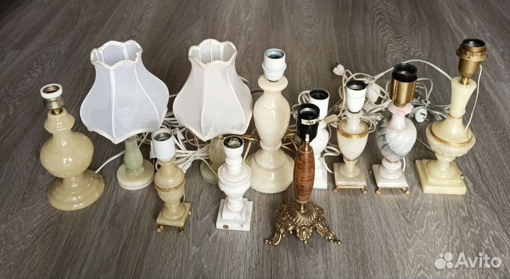 Светильники из оникса