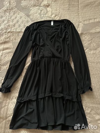 Платье mango черное женское