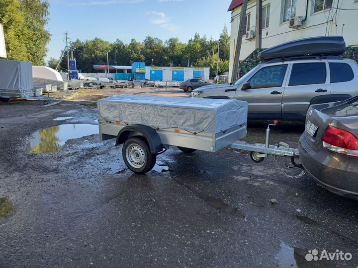 Автоприцеп оцинкованный 2050*1100 мм. Г/П 616 кг