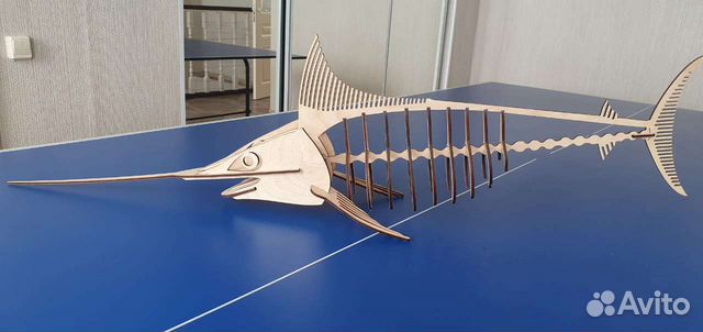 Рыба меч под бутылку для алкоголя