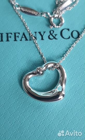 Подвеска Tiffany&Co Open Heart 16mm оригинал