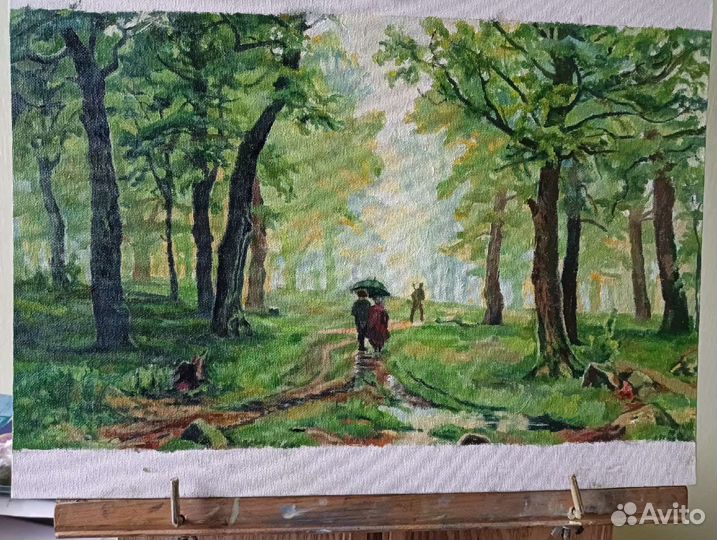 Копия Шишкина Дождь в дубовом лесу