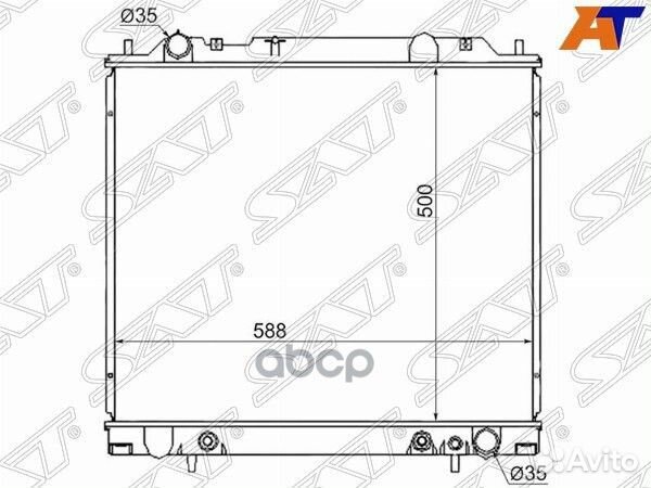 Радиатор Mitsubishi Delica 94-07 / Pajero Sport
