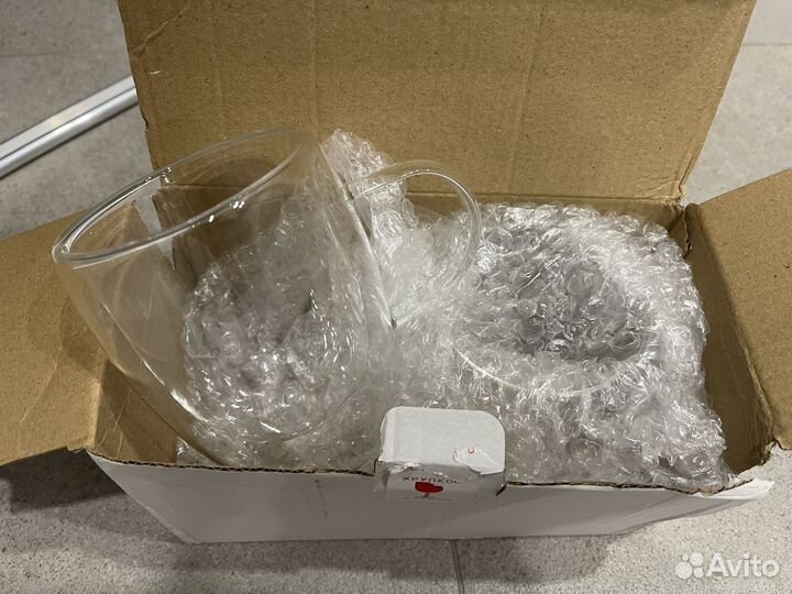 Набор стелянных коужек 2 шт