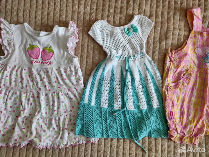 Одежда пакетом для девочки на год 80