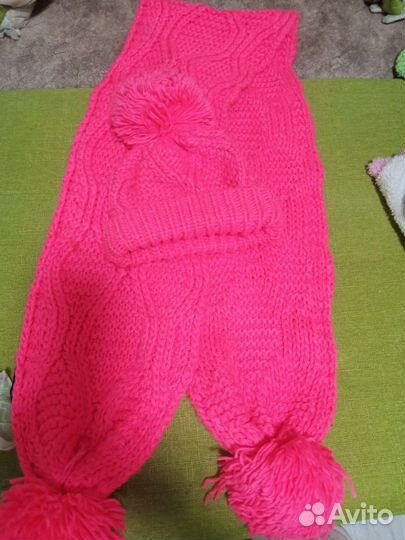 Шапка и шарфик для девочек