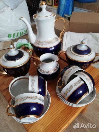 Сервиз кофейный, рюмки