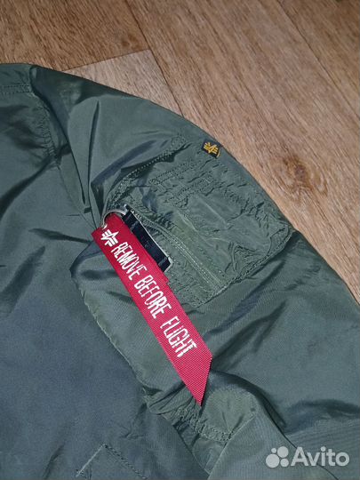 Бомбер alpha industries ma 1 зеленый