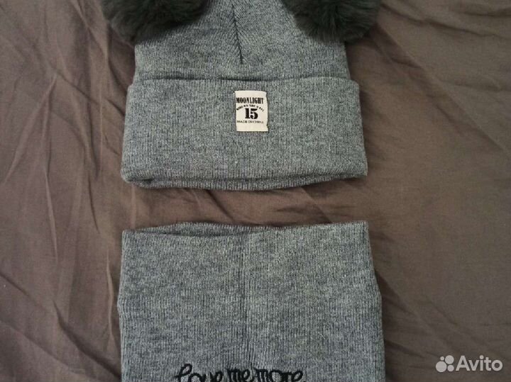 Новые детские шапочка и шапочка со снудом