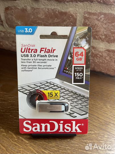 Новые, запечатанные SanDisk Ultra USB 3.0 64/128Gb