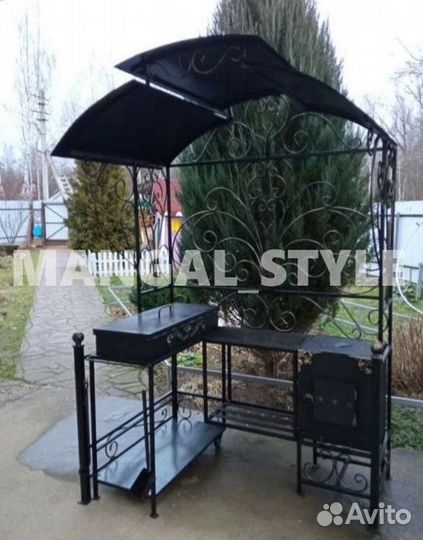 Мангал с печью