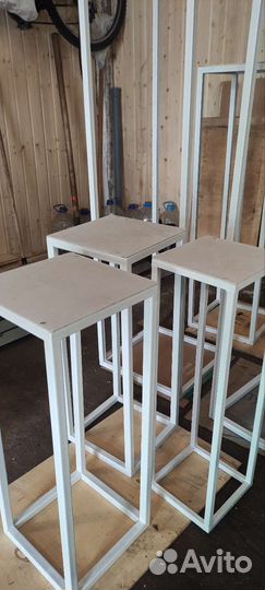 Стойки под цветы. Свадебный декор