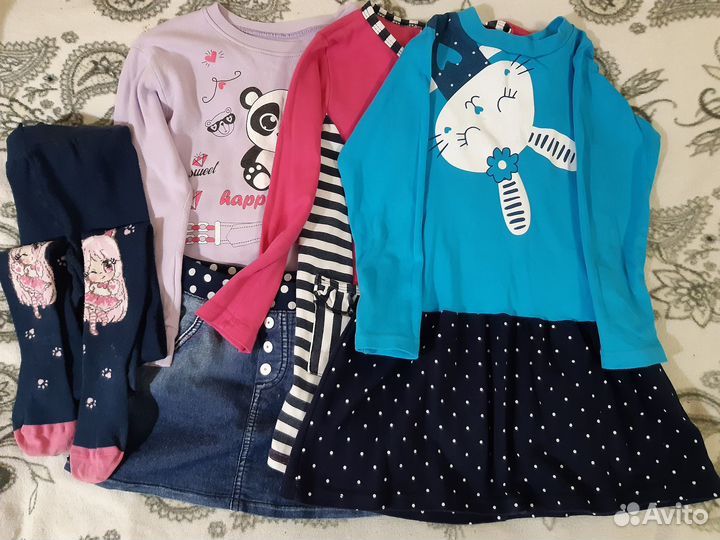 Вещи пакетом на девочку 5-6 лет, рост 116 см