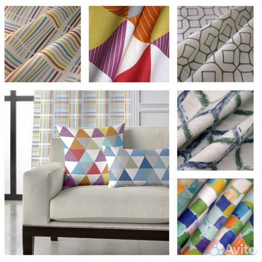 Элитные интерьерные ткани (бархат, жаккард, хлопок