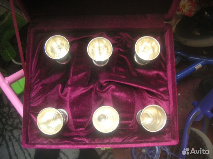 Набор рюмок. серебро 875