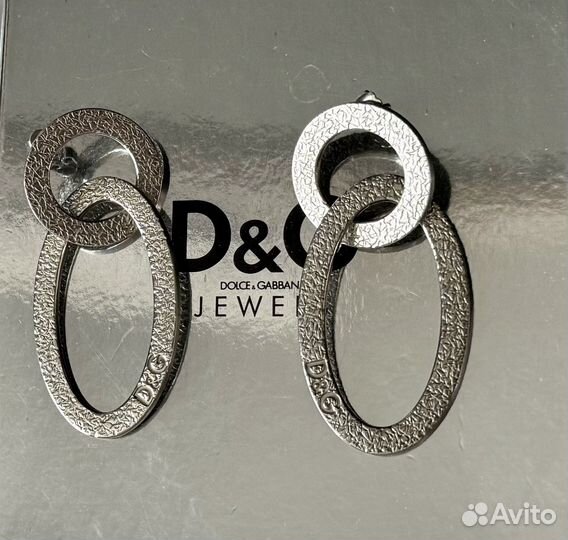 Серьги dolce gabbana / сережки D&G